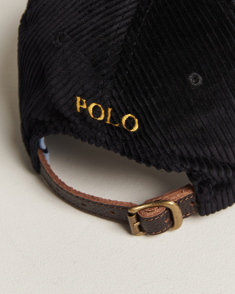 Herre | Polo Ralph Lauren Corduroy Cap Black | Polo Ralph Lauren | Corduroy Cap Black