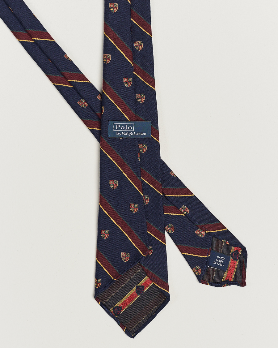 Herre | Polo Ralph Lauren Vintage Club Striped Tie Navy | Polo Ralph Lauren | Vintage Club Striped Tie Navy