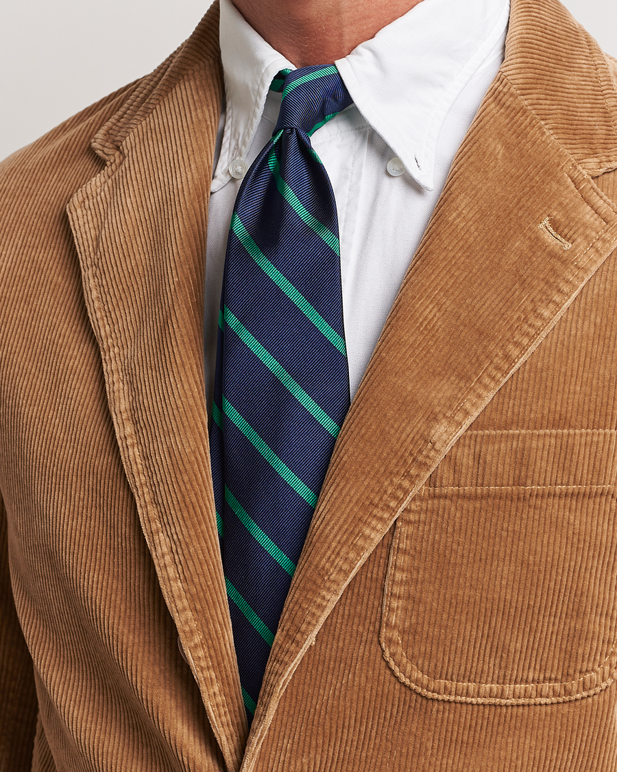 Herr | Slipsar | Polo Ralph Lauren | Striped Tie Navy/Green