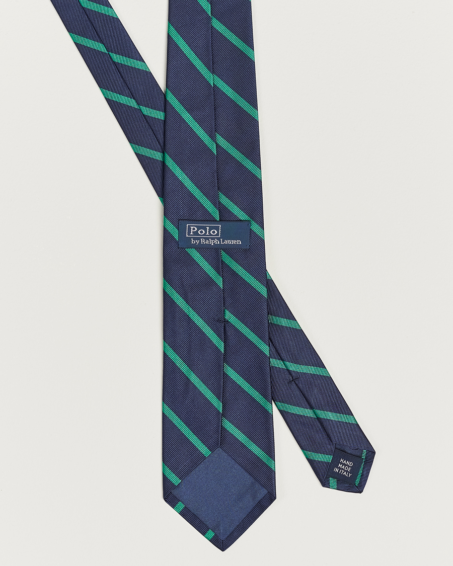 Herre | Slips | Polo Ralph Lauren | Striped Tie Navy/Green