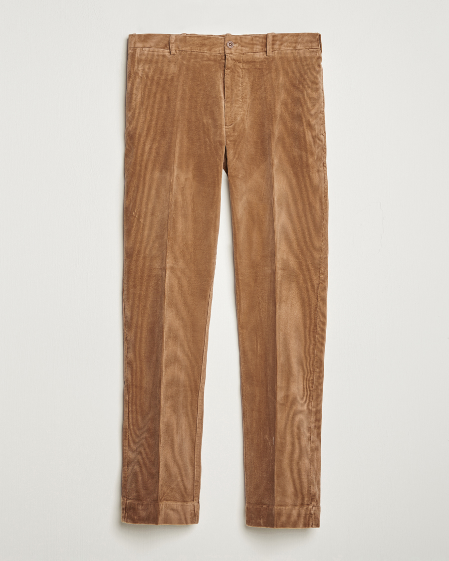 Herre | | Polo Ralph Lauren | Corduroy Pleated Trousers Rustic Tan