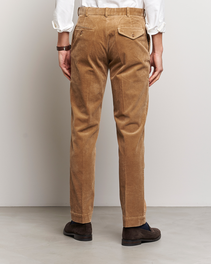 Herre | Bukser | Polo Ralph Lauren | Corduroy Pleated Trousers Rustic Tan