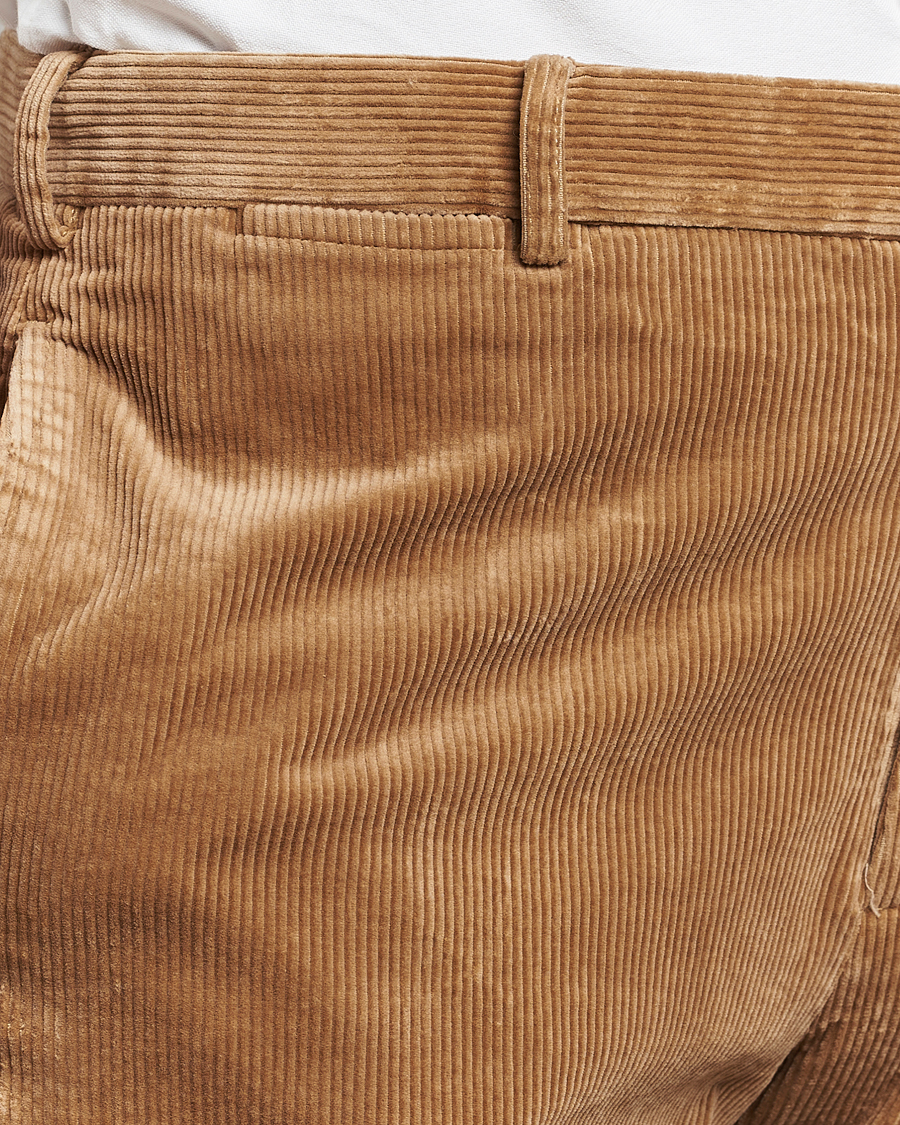 Herre | Bukser | Polo Ralph Lauren | Corduroy Pleated Trousers Rustic Tan