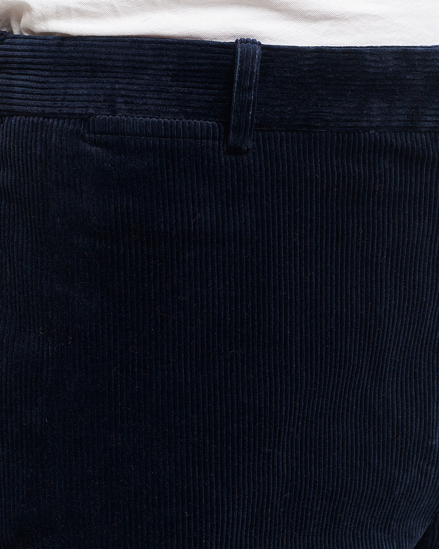 Herre | Bukser | Polo Ralph Lauren | Corduroy Pleated Trousers Aviator Navy