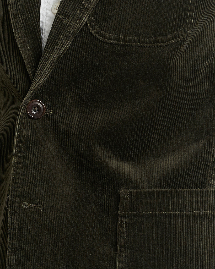 Herre | Dressjakker | Polo Ralph Lauren | Corduroy Stretch Blazer Oil Cloth Green