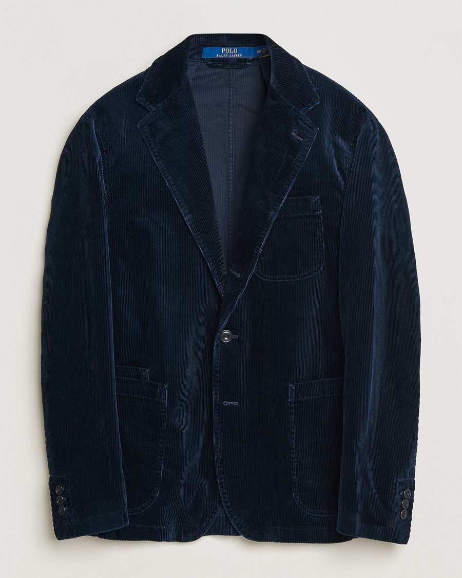 Herre | Dressjakker | Polo Ralph Lauren | Corduroy Stretch Blazer Aviator Navy