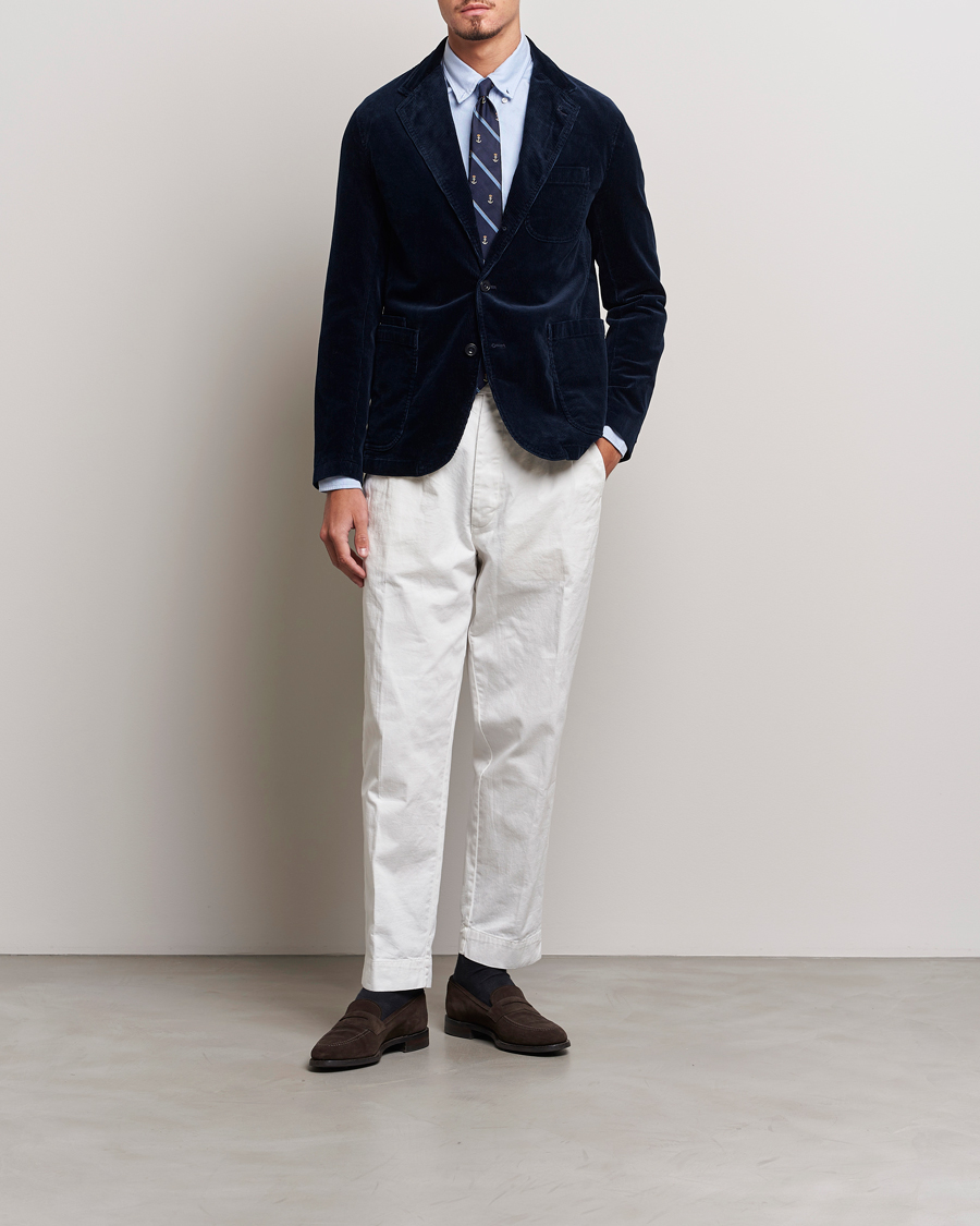 Herre | Dressjakker | Polo Ralph Lauren | Corduroy Stretch Blazer Aviator Navy