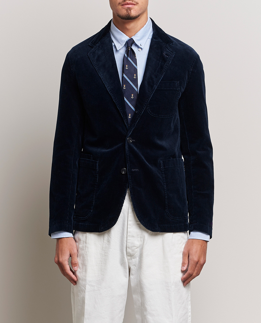 Herre | Dressjakker | Polo Ralph Lauren | Corduroy Stretch Blazer Aviator Navy