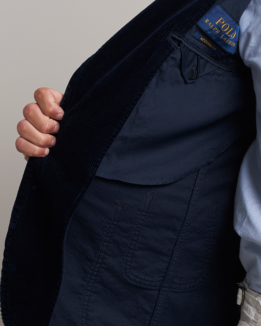 Herre | Dressjakker | Polo Ralph Lauren | Corduroy Stretch Blazer Aviator Navy