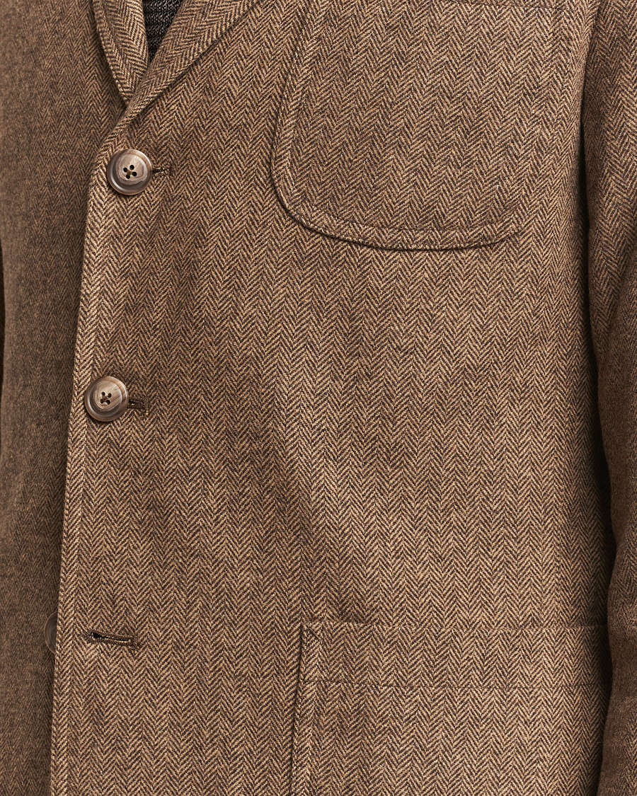 Herre | Dressjakker | Polo Ralph Lauren | Classic Herringbone Sportcoat Brown/Tan