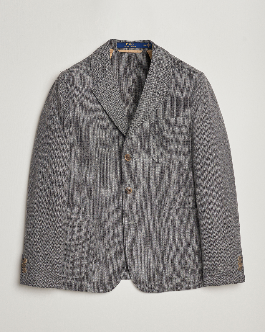 Herre | Dressjakker | Polo Ralph Lauren | Classic Herringbone Sportcoat Black/Cream