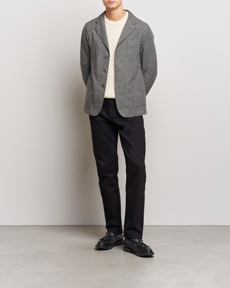 Herre | Dressjakker | Polo Ralph Lauren | Classic Herringbone Sportcoat Black/Cream