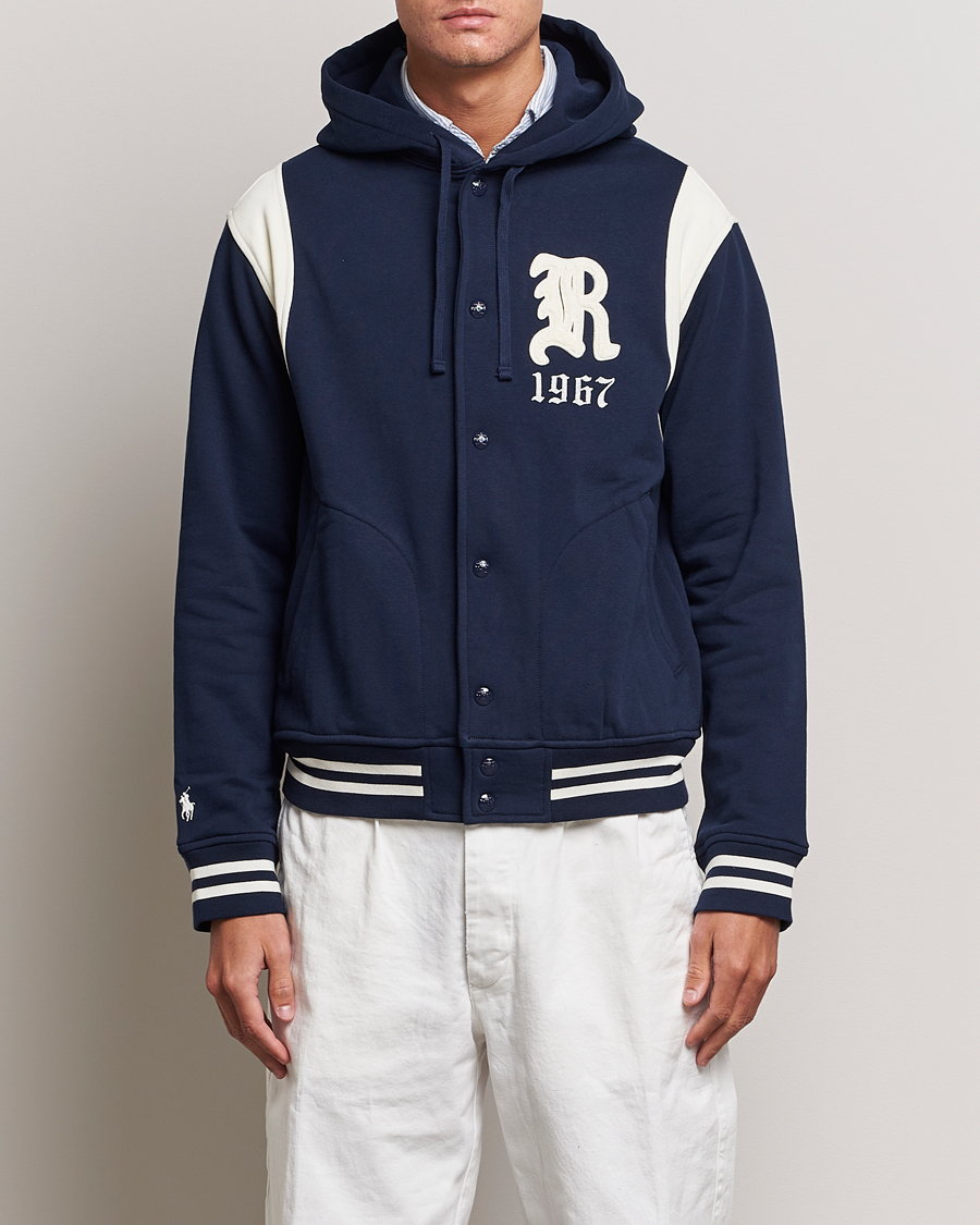 Herre | Casual jakker | Polo Ralph Lauren | Athletic Fleece Jacket Cruise Navy/Clubhouse Cream