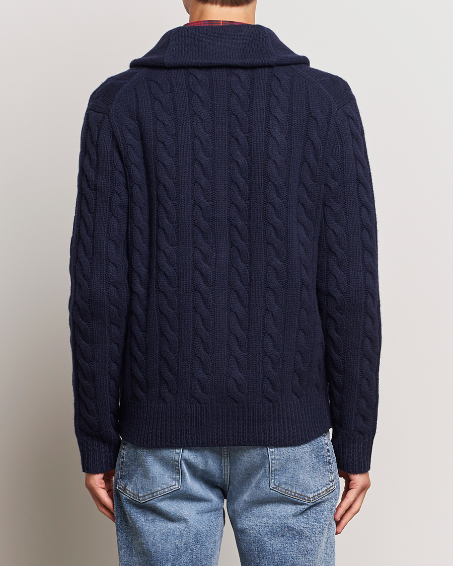 Herre | Gensere | Polo Ralph Lauren | Wool Cable Cardigan Hunter Navy