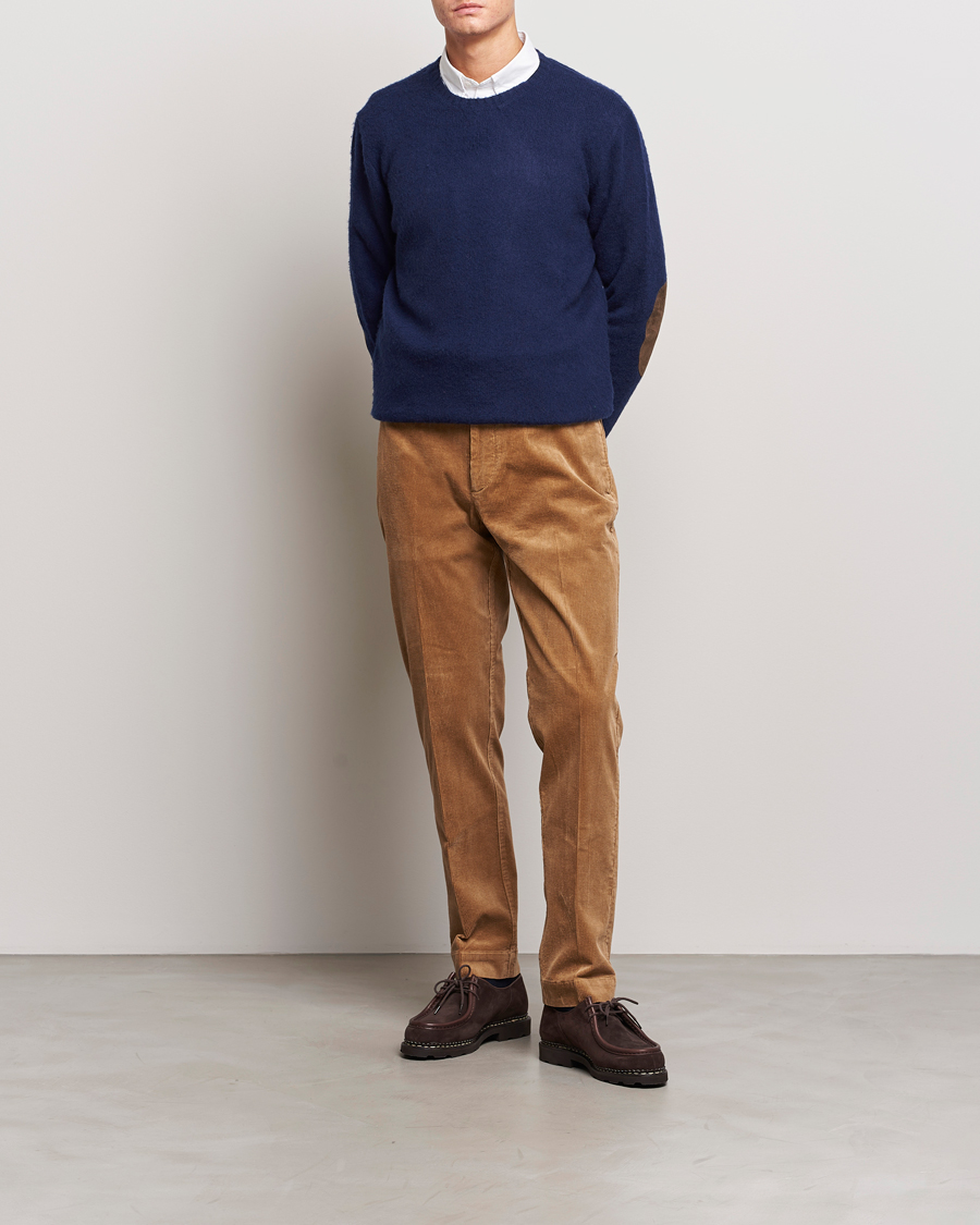 Herre | Gensere | Polo Ralph Lauren | Wool/Cashmere Patch Crew Neck Bright Navy