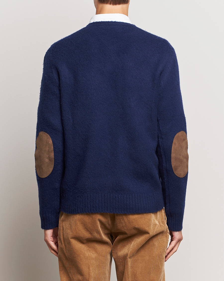 Herre | Gensere | Polo Ralph Lauren | Wool/Cashmere Patch Crew Neck Bright Navy