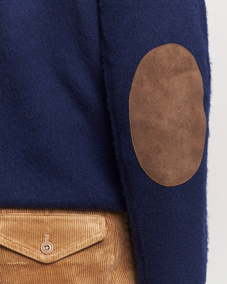Herre | Gensere | Polo Ralph Lauren | Wool/Cashmere Patch Crew Neck Bright Navy