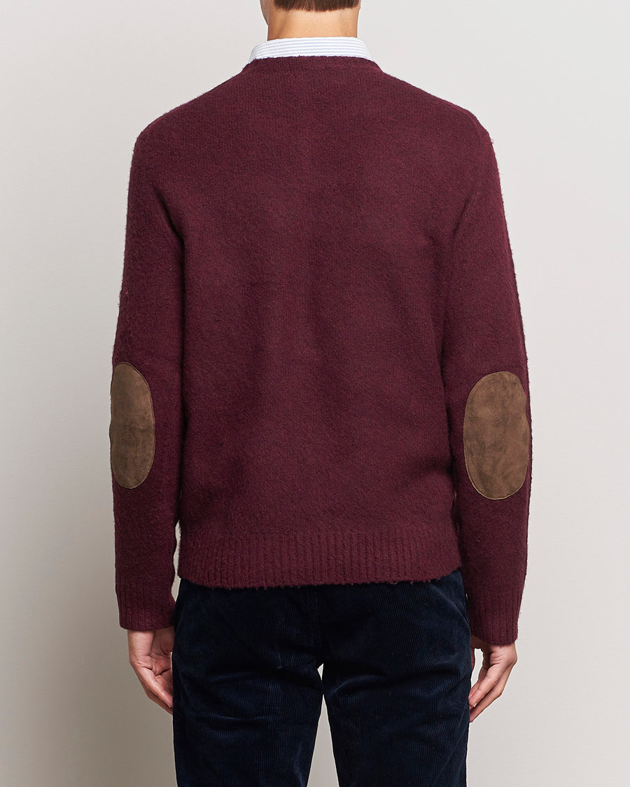 Herre | Gensere | Polo Ralph Lauren | Wool/Cashmere Patch Crew Neck Wine Heather
