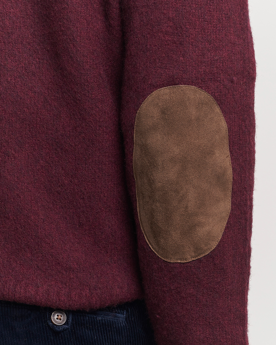 Herre | Gensere | Polo Ralph Lauren | Wool/Cashmere Patch Crew Neck Wine Heather