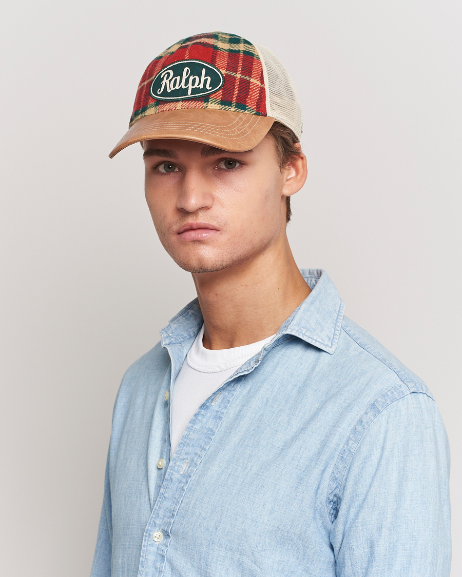 Herre | Polo Ralph Lauren Flannel Ralph Cap Red/Black Multi | Polo Ralph Lauren | Flannel Ralph Cap Red/Black Multi