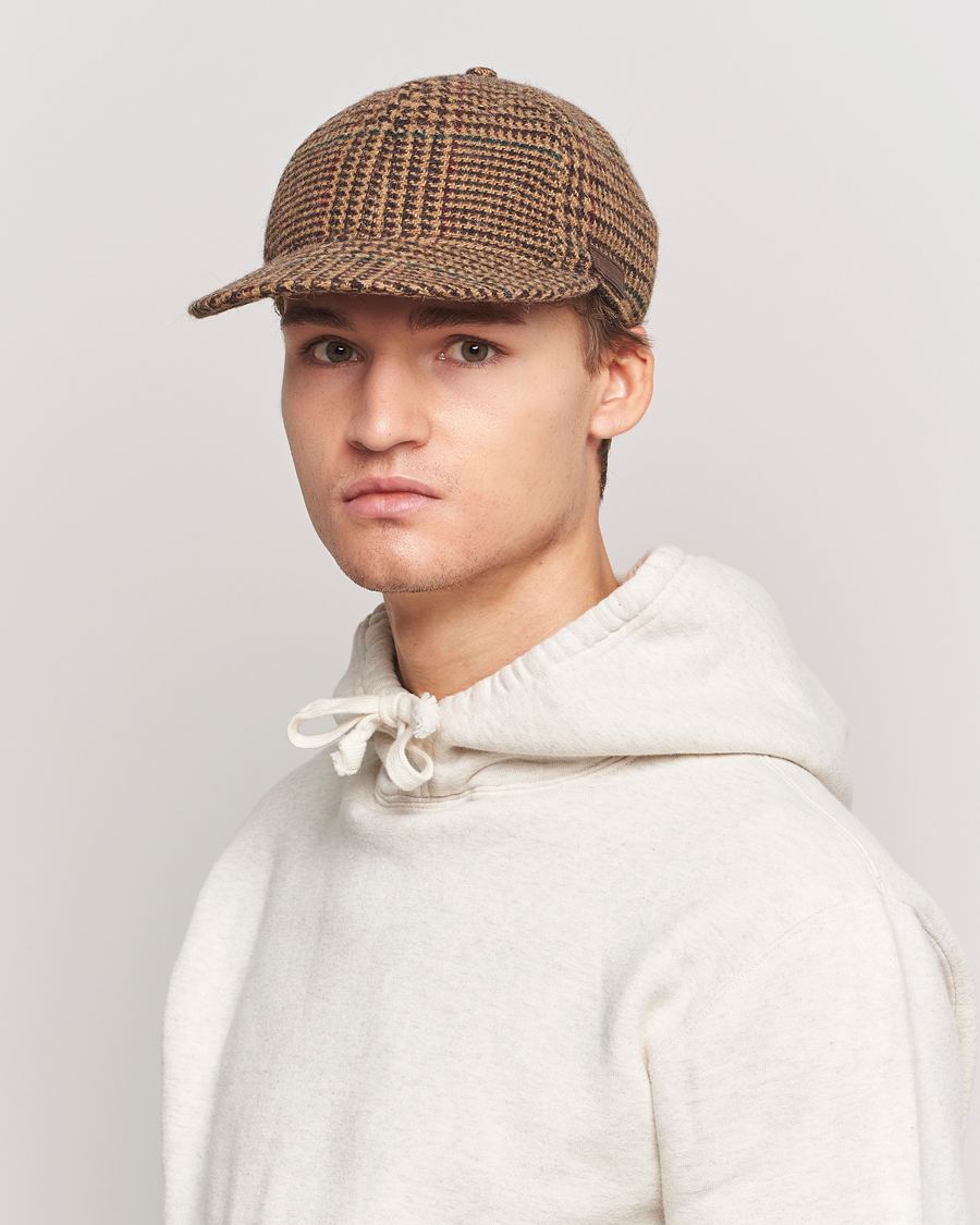 Herre | Polo Ralph Lauren Glenplaid Overcheck Cap Camel | Polo Ralph Lauren | Glenplaid Overcheck Cap Camel