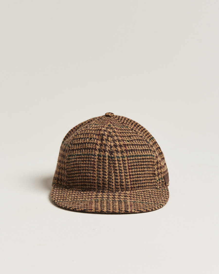 Herre | Polo Ralph Lauren Glenplaid Overcheck Cap Camel | Polo Ralph Lauren | Glenplaid Overcheck Cap Camel