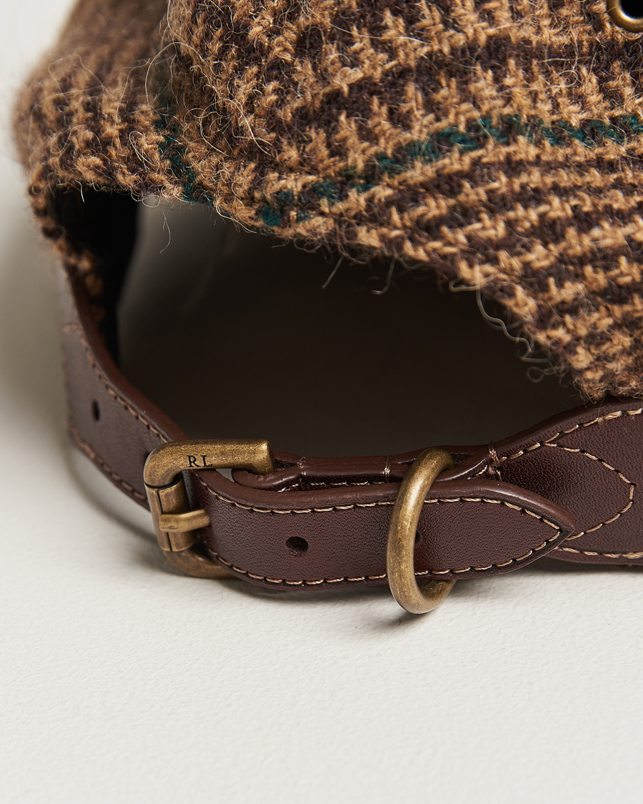 Herre | Polo Ralph Lauren Glenplaid Overcheck Cap Camel | Polo Ralph Lauren | Glenplaid Overcheck Cap Camel