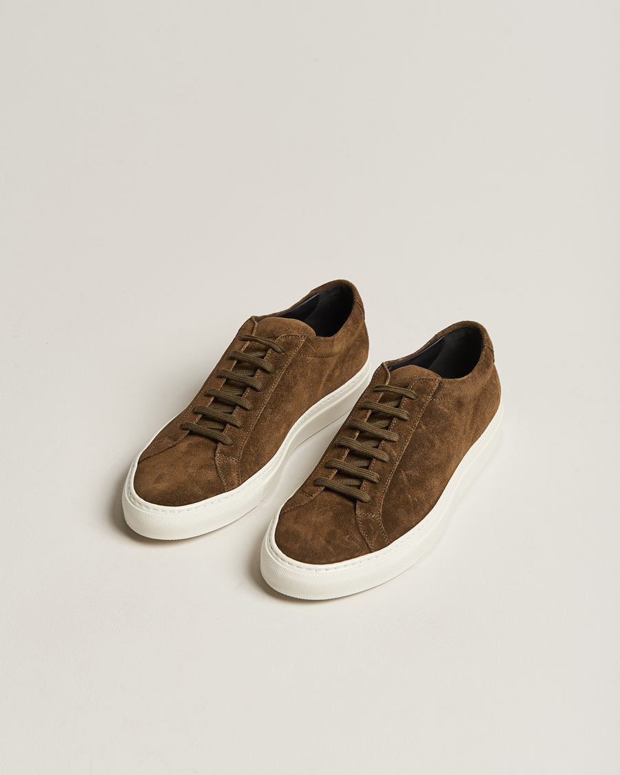 Herre | Common Projects | Common Projects | Original Achilles Suede Sneaker Tobacco