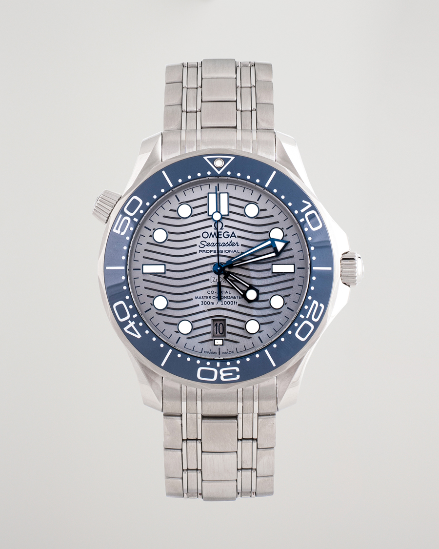 Herre | Omega Pre-Owned Seamaster Diver 300M 210.30.42.20.06.001 Steel Sil Steel Black | Omega Pre-Owned | Seamaster Diver 300M 210.30.42.20.06.001 Steel Sil Steel Black