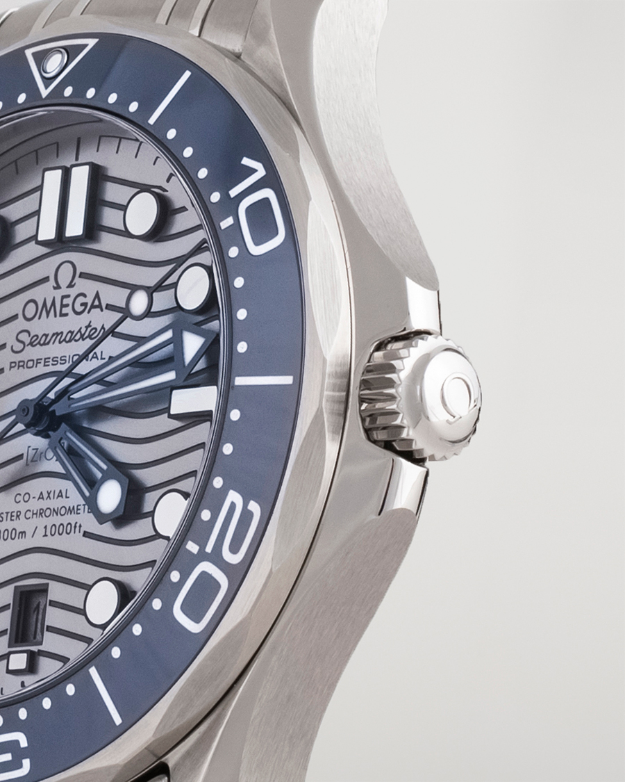 Herre | Omega Pre-Owned Seamaster Diver 300M 210.30.42.20.06.001 Steel Sil Steel Black | Omega Pre-Owned | Seamaster Diver 300M 210.30.42.20.06.001 Steel Sil Steel Black