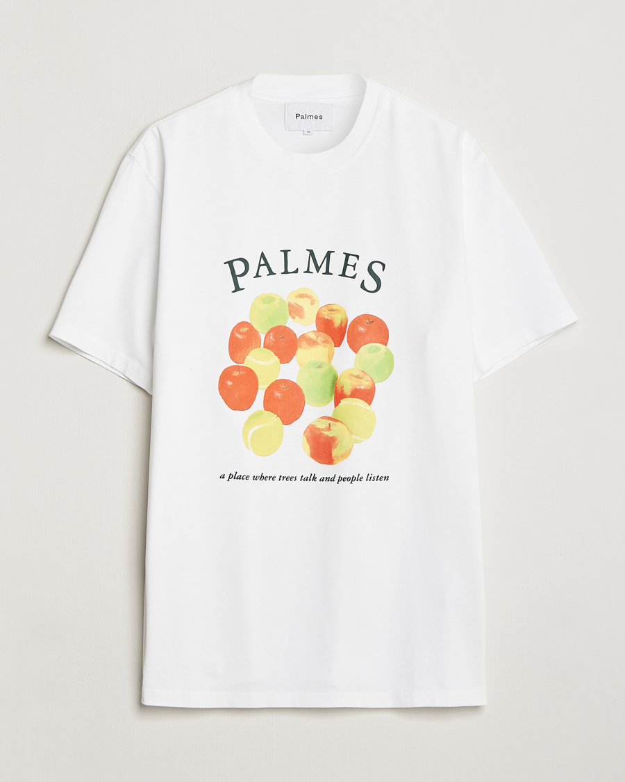 Herre | T-Shirts | Palmes | Apples T-Shirt White