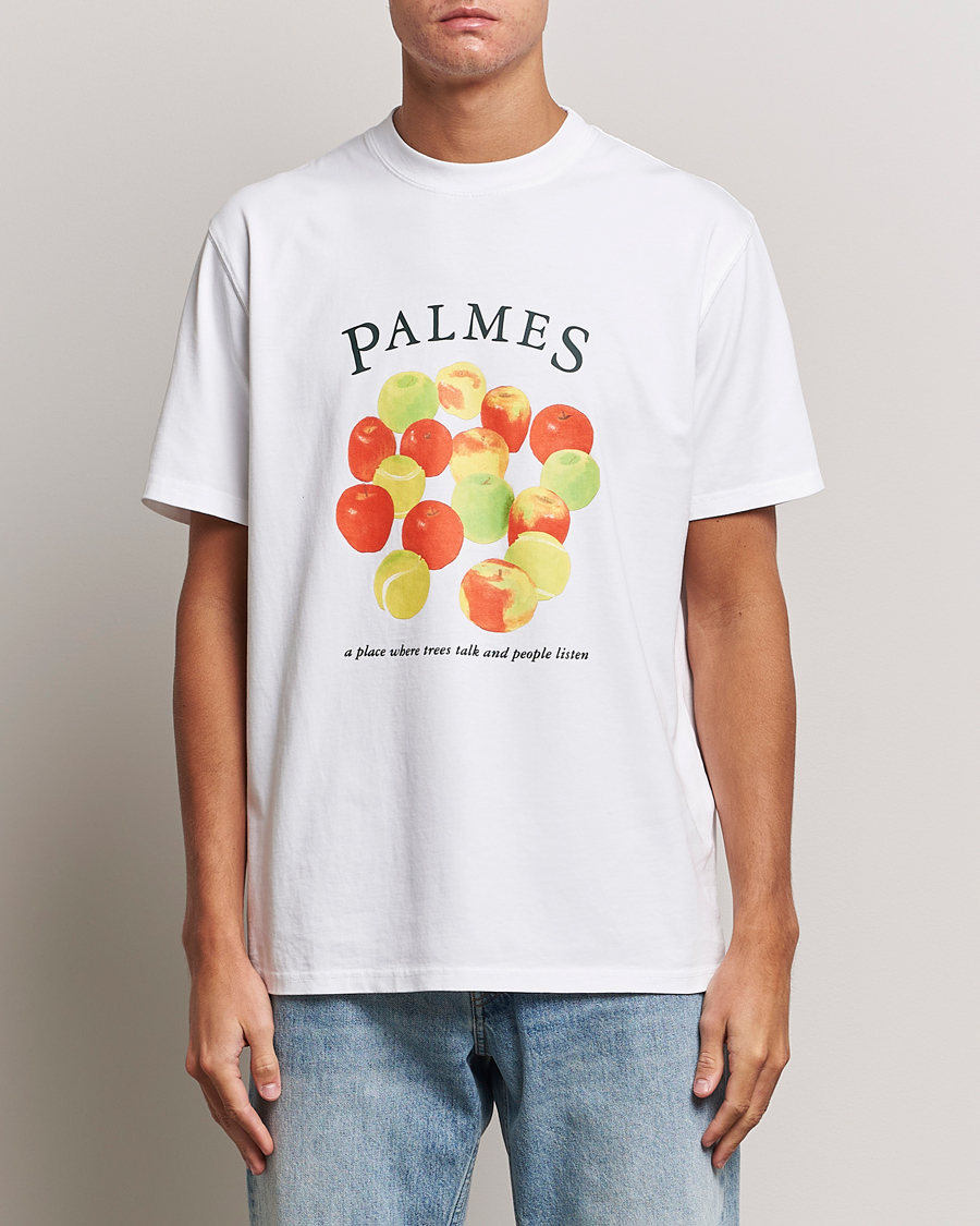 Herre | T-Shirts | Palmes | Apples T-Shirt White