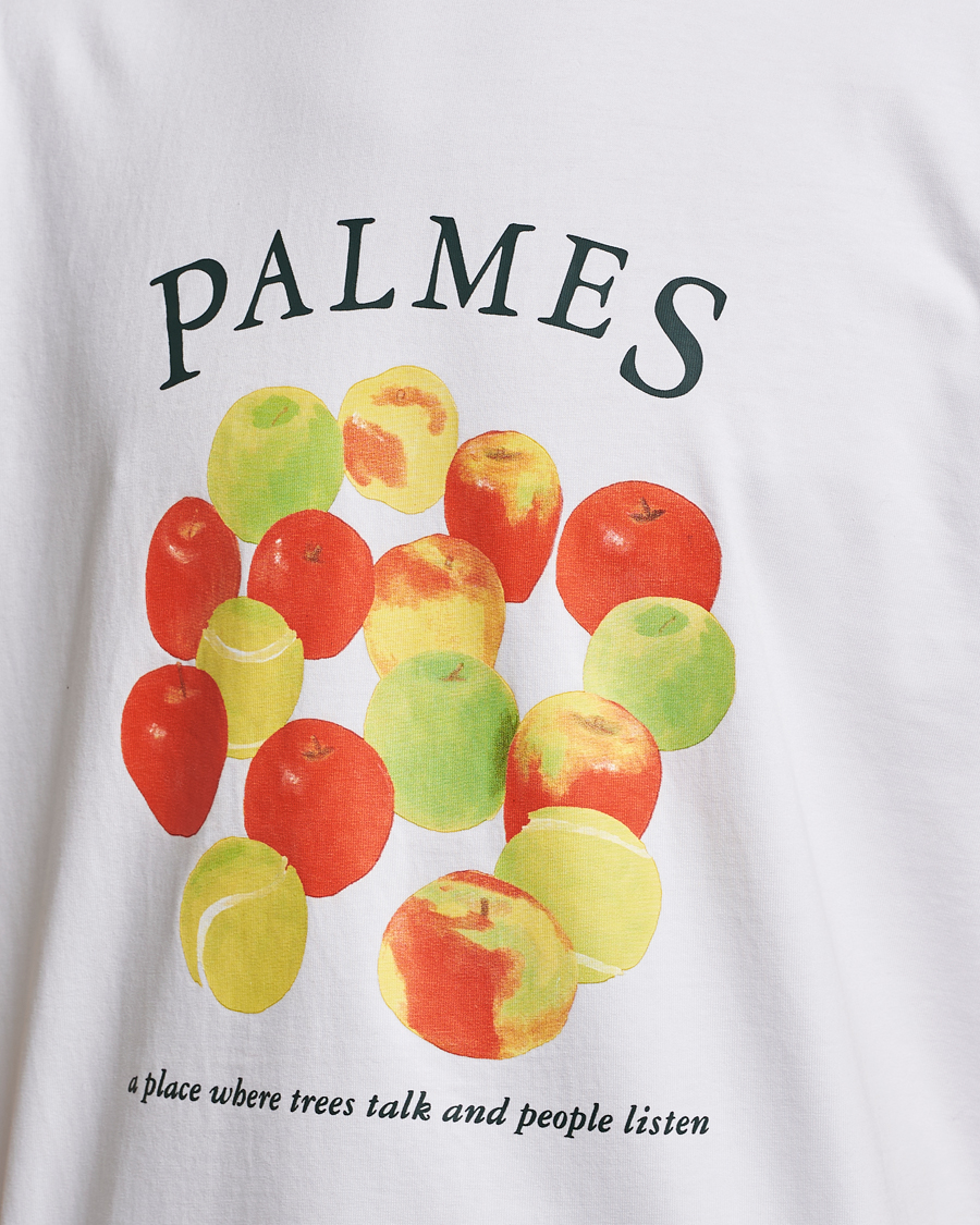 Herre | T-Shirts | Palmes | Apples T-Shirt White