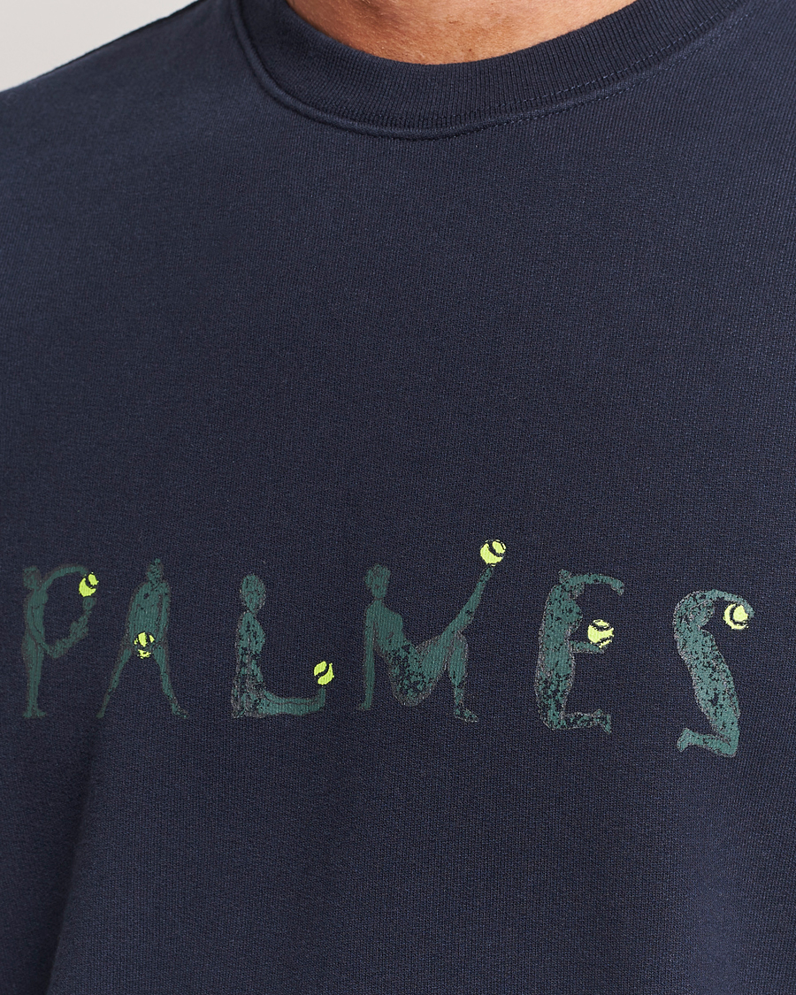 Herre | Gensere | Palmes | Letters Crewneck Sweatshirt Navy