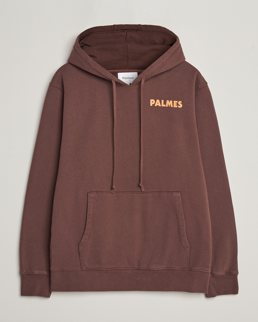 Herre | Gensere | Palmes | Bloody Hooded Sweatshirt Brown