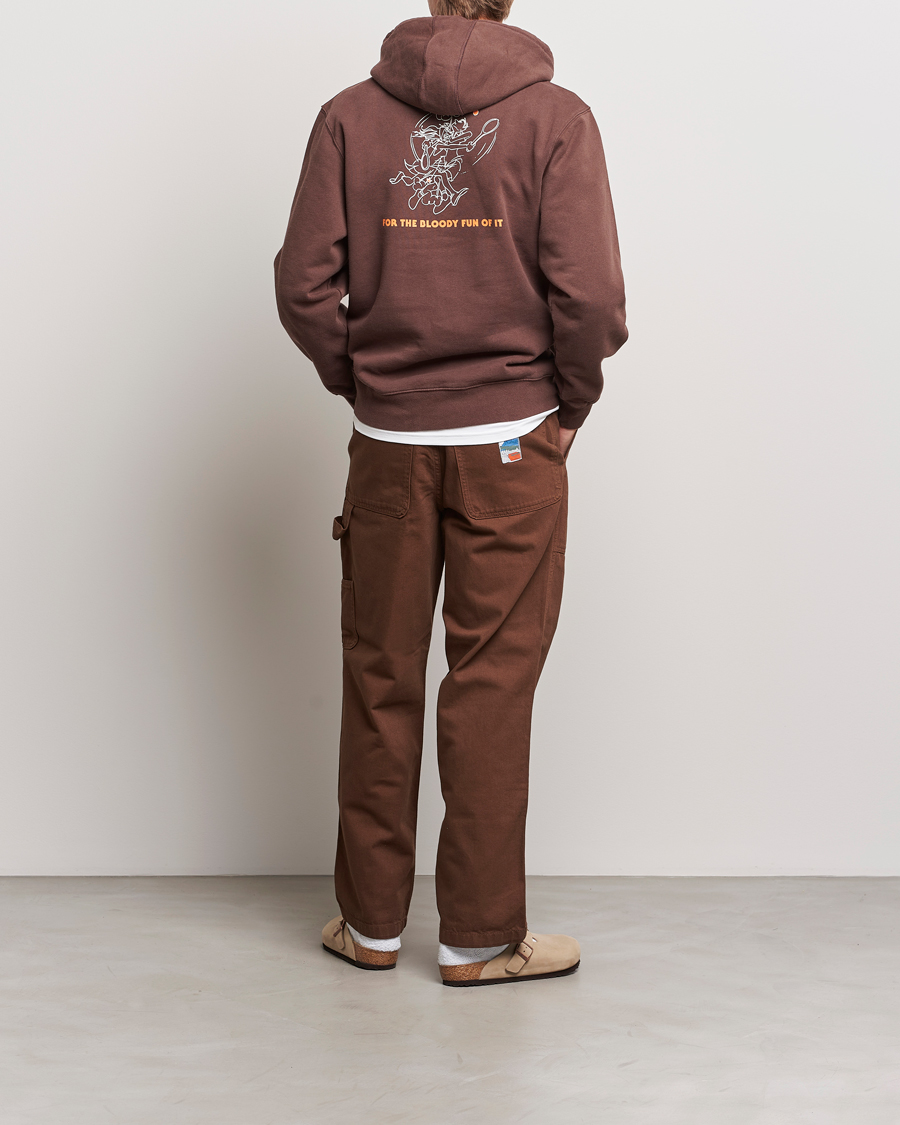 Herre | Gensere | Palmes | Bloody Hooded Sweatshirt Brown
