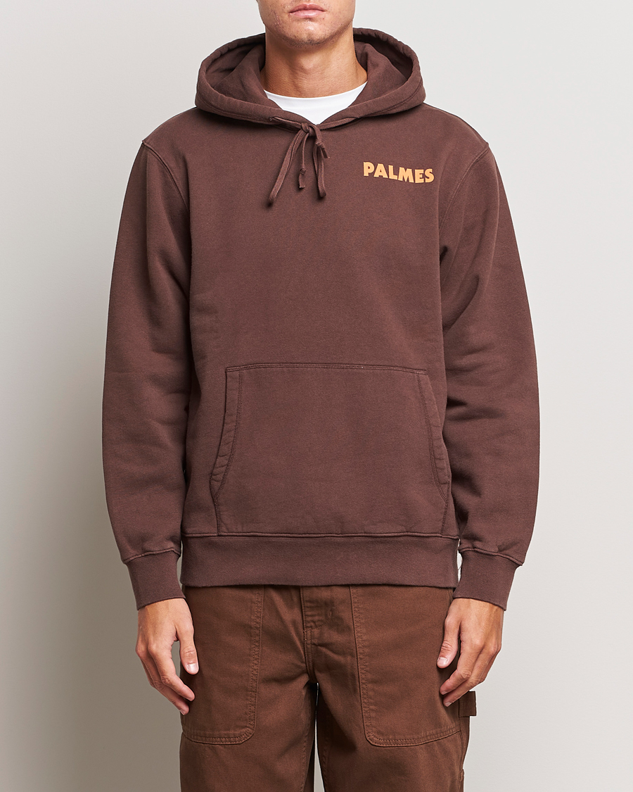 Herre |  | Palmes | Bloody Hooded Sweatshirt Brown