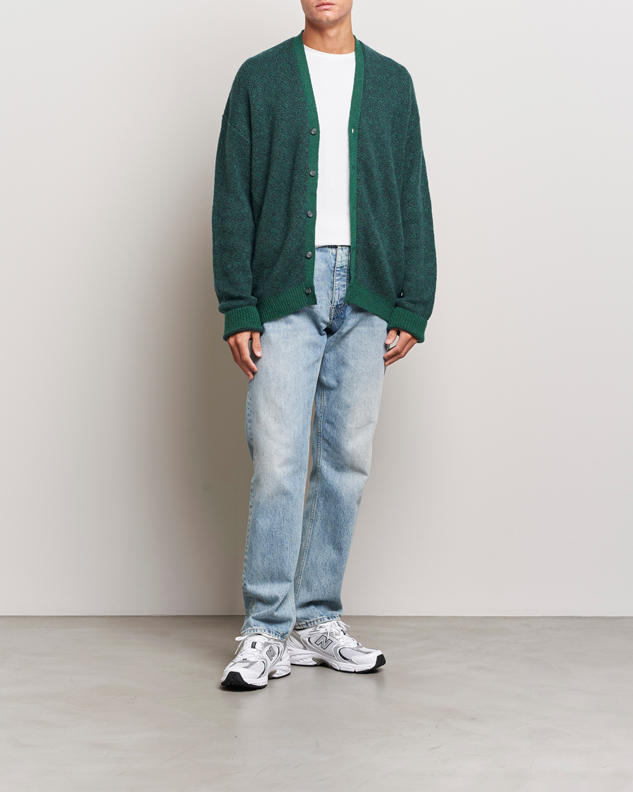 Herre | Gensere | Palmes | Jacquard Knit Cardigan Dark Green