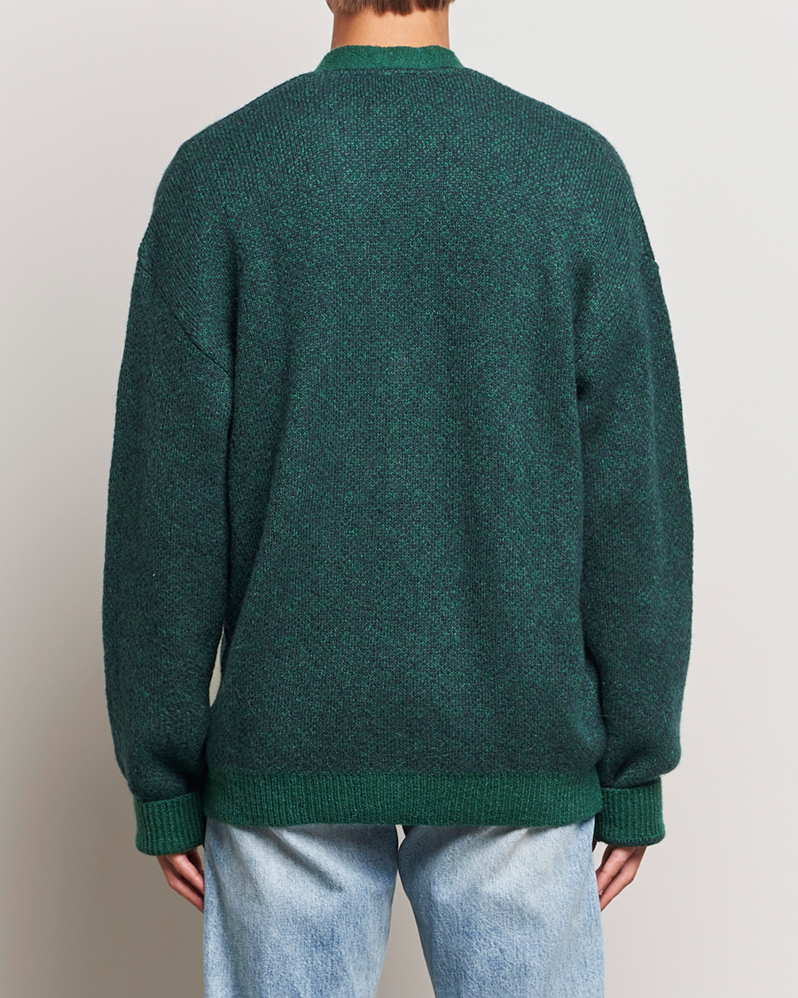 Herre | Gensere | Palmes | Jacquard Knit Cardigan Dark Green