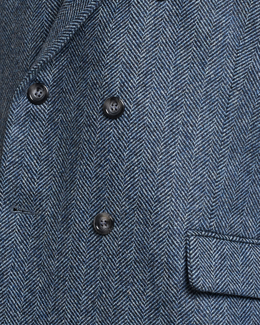 Herre | Dressjakker | Palmes | Double Blaze Tweed Sport Coat Navy Herringbone