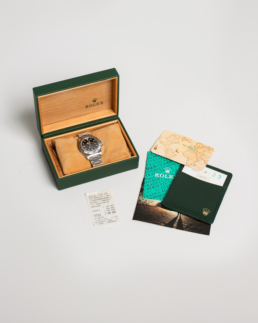 Herre | Rolex Pre-Owned Explorer II 16570 Steel Black | Rolex Pre-Owned | Explorer II 16570 Steel Black