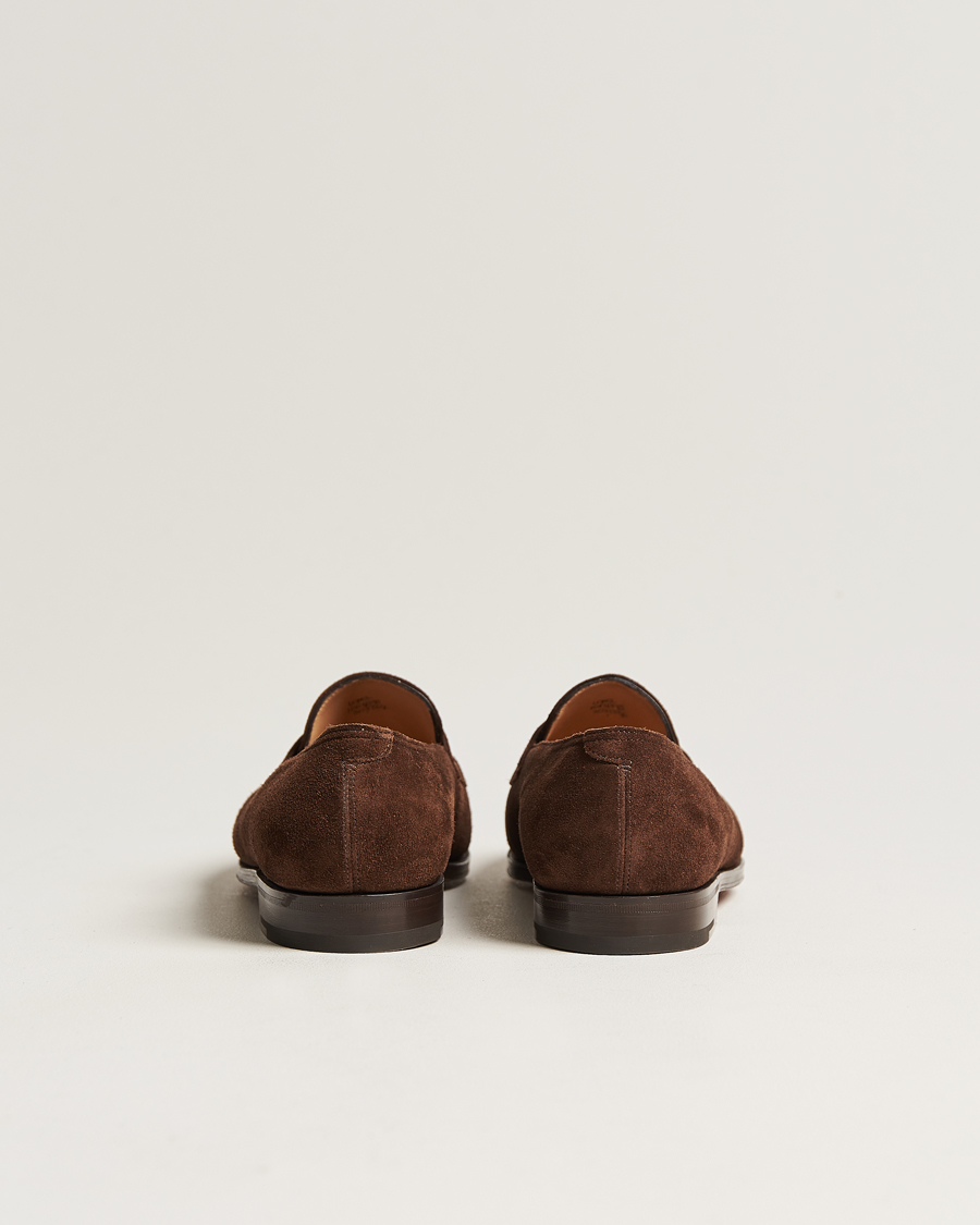 Herre | Loafers | John Lobb | Lopez Penny Loafer Dark Brown Suede