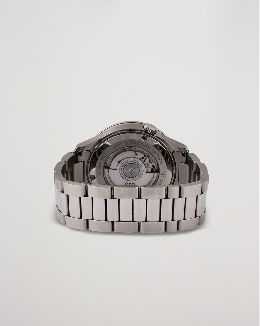 Herre | Sjöö Sandström Pre-Owned Royal Steel Worldstimer 41mm SS-1841-WT Steel Black | Sjöö Sandström Pre-Owned | Royal Steel Worldstimer 41mm SS-1841-WT Steel Black
