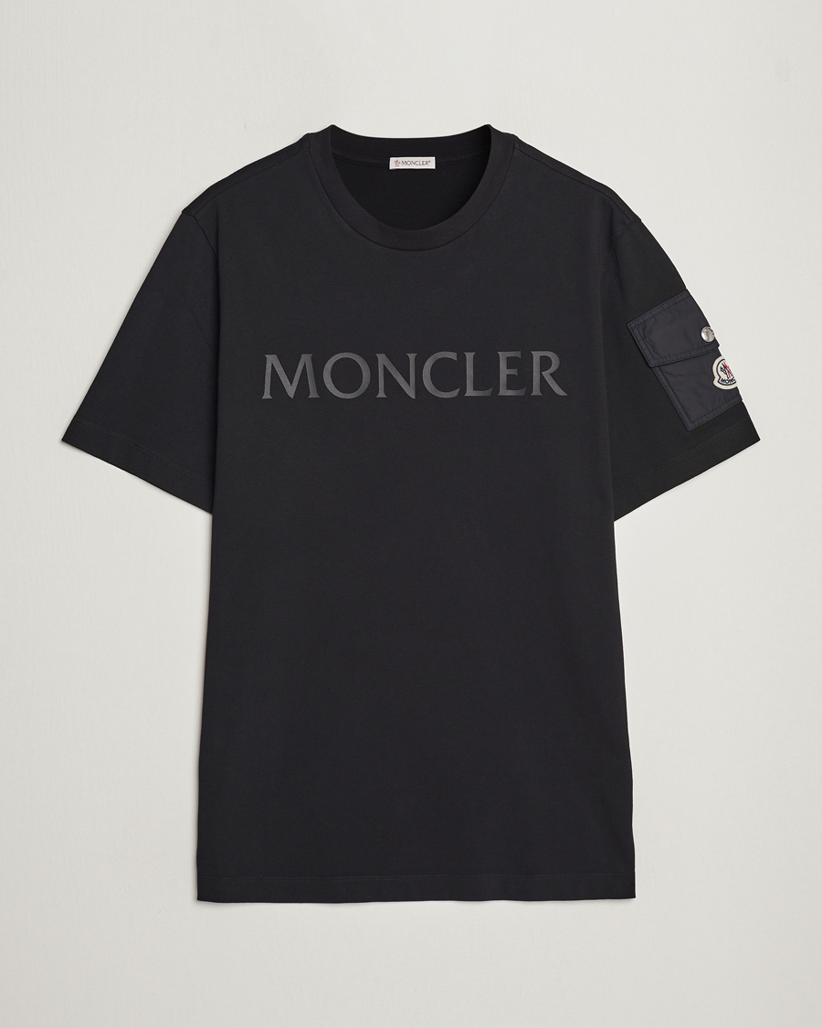 Herre | T-Shirts | Moncler | Sleeve Pocket T-shirt Black