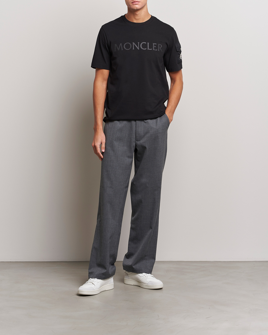 Herre | T-Shirts | Moncler | Sleeve Pocket T-shirt Black