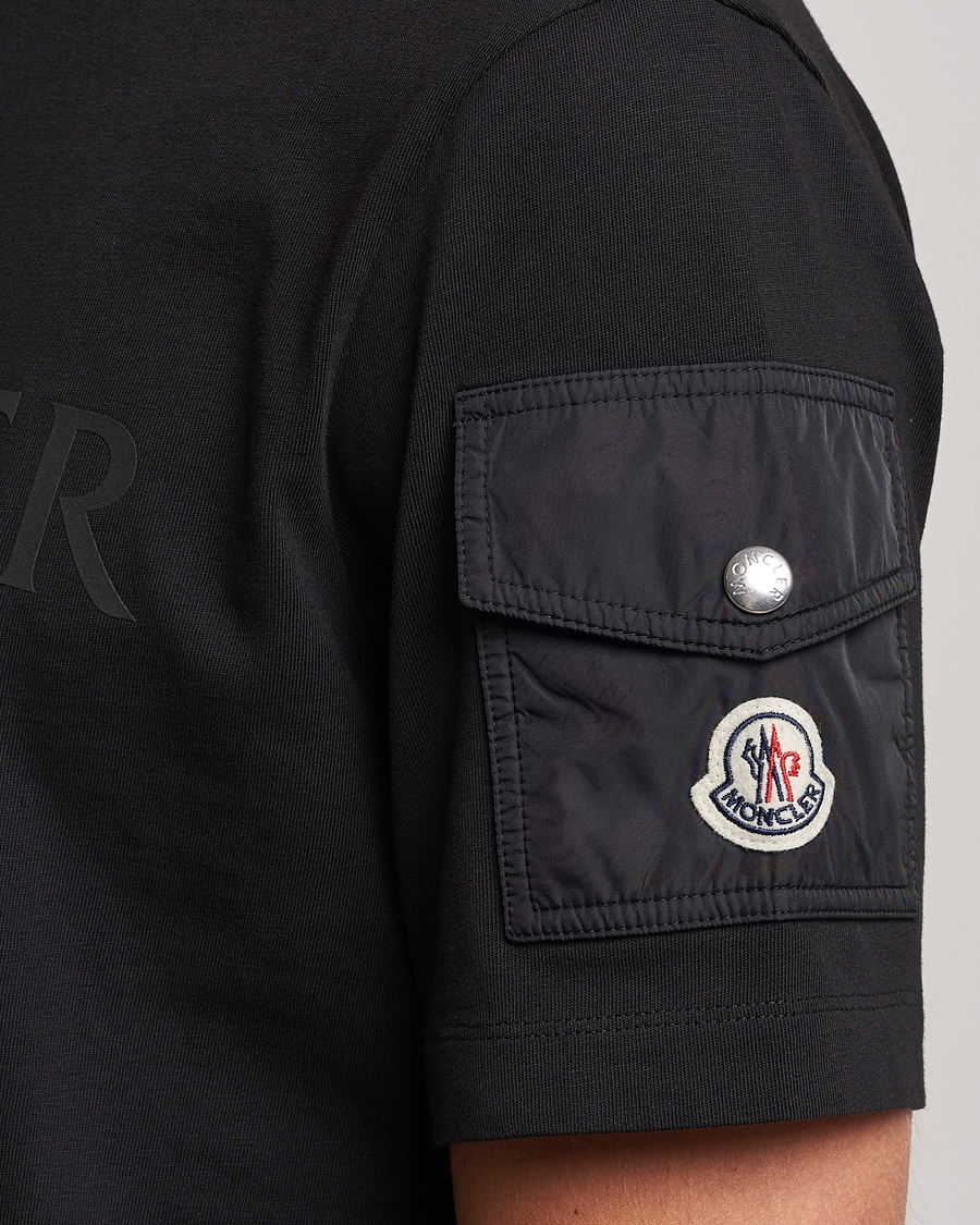 Herre | T-Shirts | Moncler | Sleeve Pocket T-shirt Black