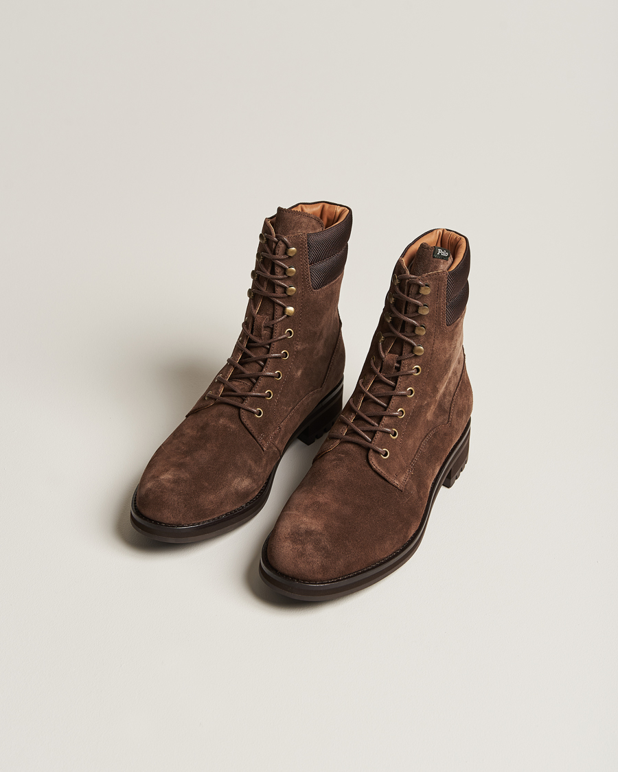 Herre | Snørestøvler | Polo Ralph Lauren | Bryson Suede Boot Chocolate Brown
