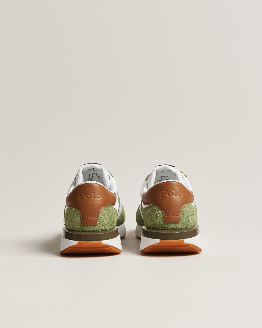 Herre | Polo Ralph Lauren Train 89 Running Sneaker White/Olive | Polo Ralph Lauren | Train 89 Running Sneaker White/Olive