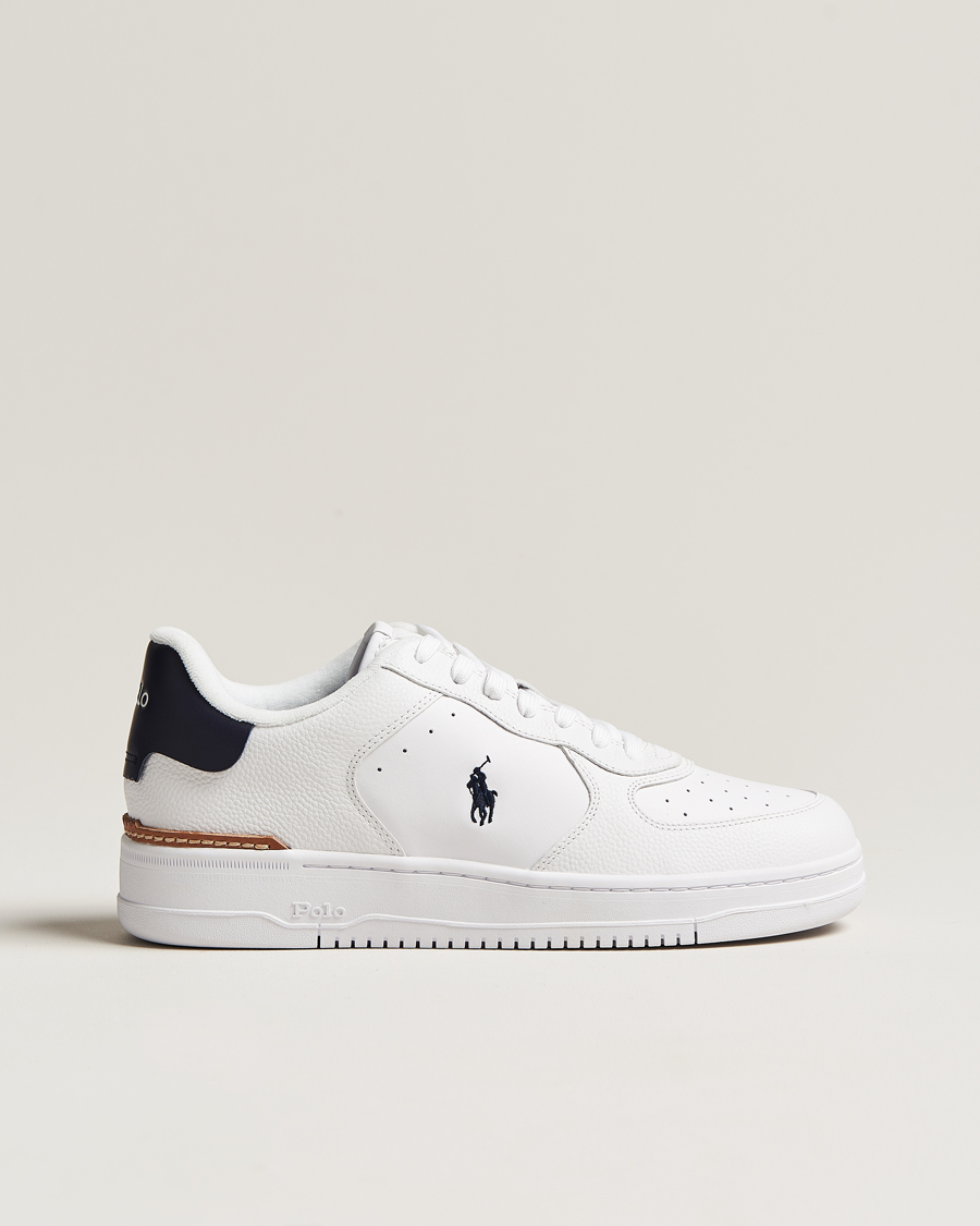 Herre | Polo Ralph Lauren Masters Court Sneaker White/Navy | Polo Ralph Lauren | Masters Court Sneaker White/Navy