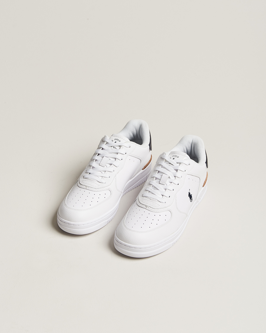 Herre |  | Polo Ralph Lauren | Masters Court Leather Sneaker White/Navy